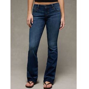 American Eagle AE Kick Boot Stretch Jeans Low Rise Classic Denim Pants Womens 14